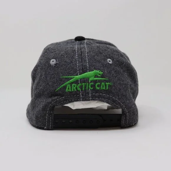 Arctic Cat Wool Hat Men's Baseball Cap Gray & Green - Picture 5 of 10